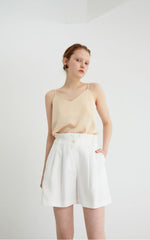 Women's Linen Cami Top with Double Strap Back and Relaxed Fit – Lightweight and Breathable