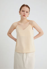 Women's Linen Cami Top with Double Strap Back and Relaxed Fit – Lightweight and Breathable