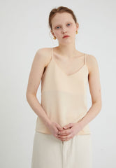 Women's Linen Cami Top with Double Strap Back and Relaxed Fit – Lightweight and Breathable