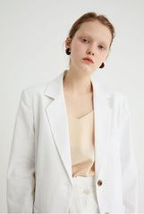 Women's Linen Cami Top with Double Strap Back and Relaxed Fit – Lightweight and Breathable