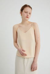 Women's Linen Cami Top with Double Strap Back and Relaxed Fit – Lightweight and Breathable