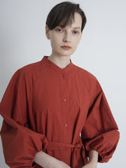 Sleeveless Linen Midi Dress With Straight Neckline And Waist Tie