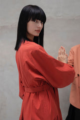 Sleeveless Linen Midi Dress With Straight Neckline And Waist Tie