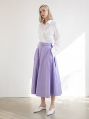 Relaxed-Fit Linen Shirt With Long Sleeves And Tailored Cuffs