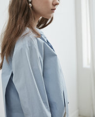 Relaxed Fit Linen Blouse with Tie Neck and Button-Down Front for Effortless Elegance