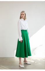 Relaxed-Fit Linen Shirt With Long Sleeves And Tailored Cuffs