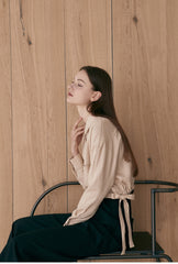 High-Waisted Linen Pants for Women with Wide-Leg Silhouette and Pleated Front Detailing