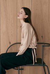 High-Waisted Linen Pants for Women with Wide-Leg Silhouette and Pleated Front Detailing