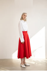 Relaxed-Fit Linen Shirt With Long Sleeves And Tailored Cuffs