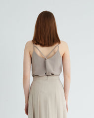 Elegant A-Line Linen Skirt with Front Pleats and Midi Length for Effortless Everyday Styling