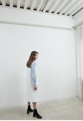 Sleeveless Linen Midi Dress with Lightweight Layering and Tailored Drape for Women