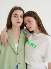 Short-Sleeve Linen Blazer With Notched Lapels And Front Pockets For Tailored Summer Styling