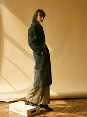 Longline Linen Blazer for Women with Waist Belt and Oversized Fit – Lightweight Layering Coat