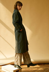 Longline Linen Blazer for Women with Waist Belt and Oversized Fit – Lightweight Layering Coat