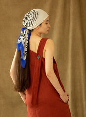 Asymmetrical One-Shoulder Midi Dress in Pure Linen with Draped Strap Detail