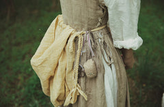 Delantal de lino y algodón Jeannette