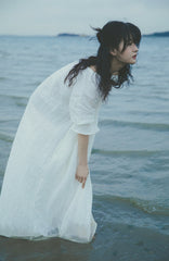 Agnes Long Sleeve Linen Cotton Dress