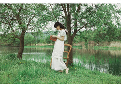 Pantalones de algodón y lino Suri