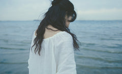 Agnes Long Sleeve Linen Cotton Dress