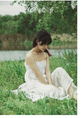 Pantalones de algodón y lino Suri