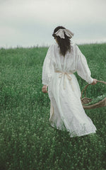 Vestido largo de lino y algodón Linda