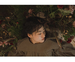 Vestido sin mangas de lino y algodón Frances