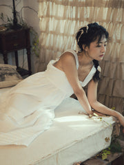 Antonia Linen Cotton Maxi Slip Dress