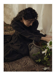 Vestido largo Katherine de lino y algodón