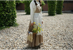 Vestido estilo pichi de lino y algodón Hannah