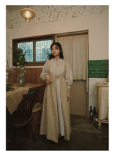 Chaleco largo de lino y algodón Evelyn