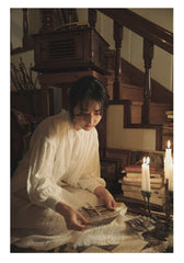 Vestido largo de lino y algodón Elsa