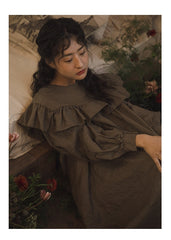 Vestido sin mangas de lino y algodón Frances