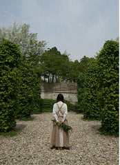 Vestido estilo pichi de lino y algodón Hannah