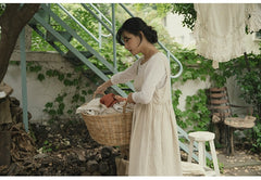 Vestido sin mangas de lino y algodón Rebecca