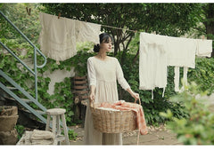 Vestido sin mangas de lino y algodón Rebecca