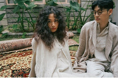 Vestido camisero midi de lino y algodón Caitlin