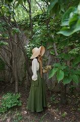 Hannah Linen Cotton Pinafore Dress