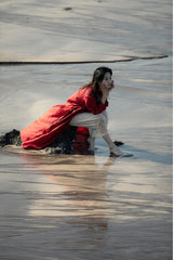 Gabardina de lino y algodón Colleen para mujer