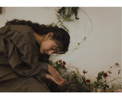 Vestido sin mangas de lino y algodón Frances