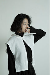 Chaleco vintage de lino y algodón Marina