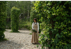 Vestido estilo pichi de lino y algodón Hannah