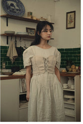 Sharon Linen Cropped Top