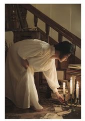 Vestido largo de lino y algodón Elsa