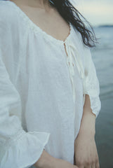 Agnes Long Sleeve Linen Cotton Dress