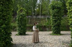 Vestido estilo pichi de lino y algodón Hannah