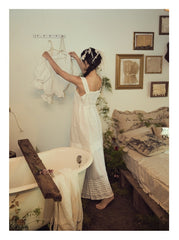 Antonia Linen Cotton Maxi Slip Dress