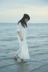 Agnes Long Sleeve Linen Cotton Dress