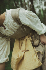 Delantal de lino y algodón Jeannette