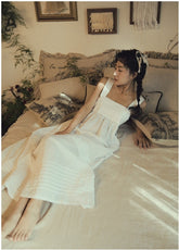 Antonia Linen Cotton Maxi Slip Dress