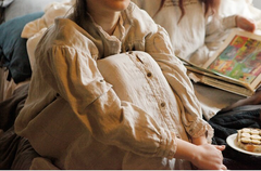 Vestido camisero largo de lino y algodón Dorothy